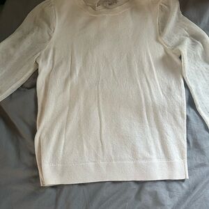 Cream Long Sleeve Sweater